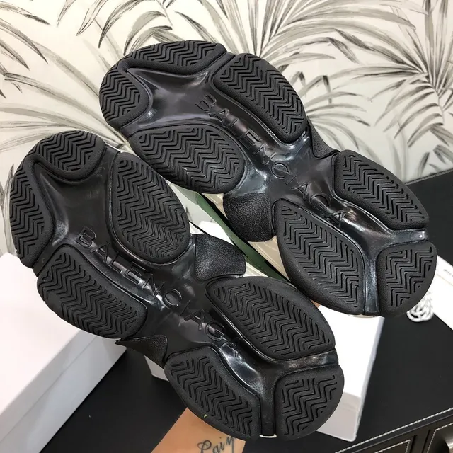Balenciaga Green Yellow Oversized Multi-Layered Sole Chunky Sneakers 2