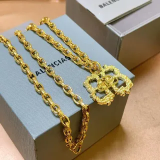 Balenciaga Cuatrohojas Colgante Cadena Gruesa Collar