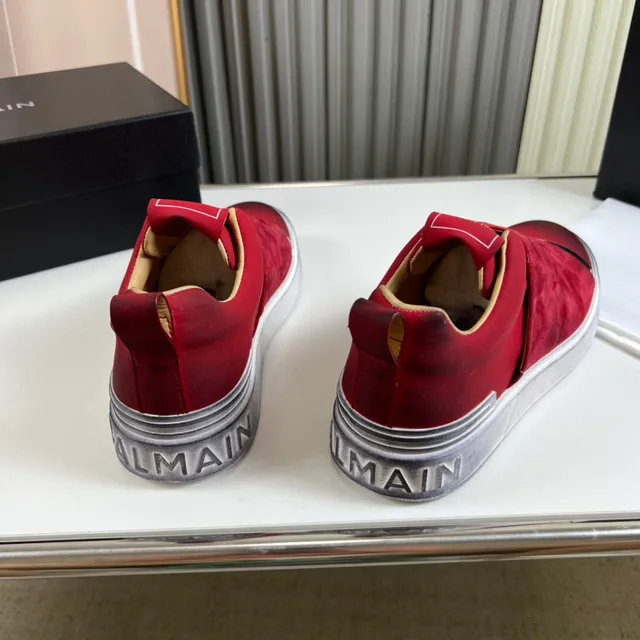 Balenciaga Rouge Argent Slip-On Daim Supérieur Lifestyle Sneakers 6