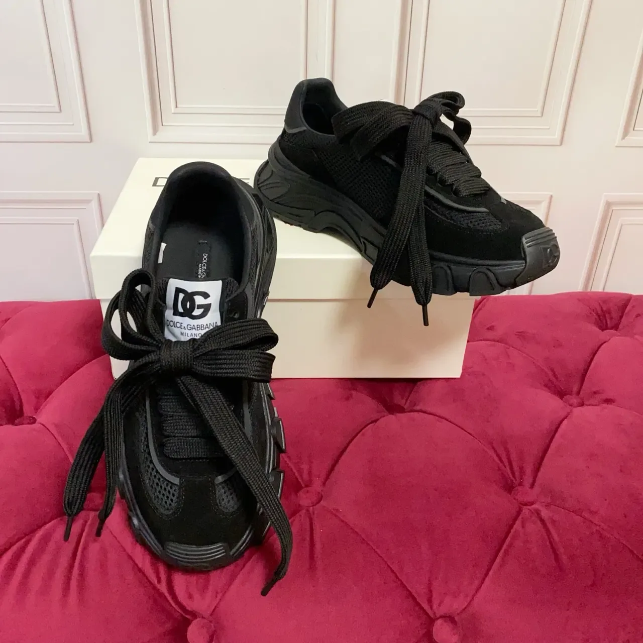 Balenciaga Runner কালো মেশ এবং স্যুড চাঙ্ক স্নিকার্স 5