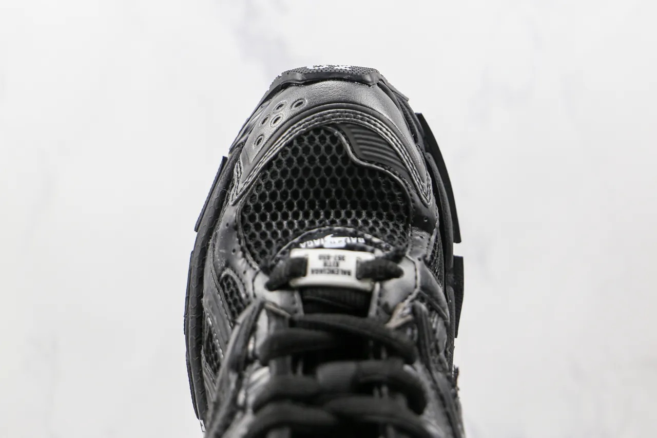Balenciaga Runner Chaussures Monochrome Noires Chunky 5