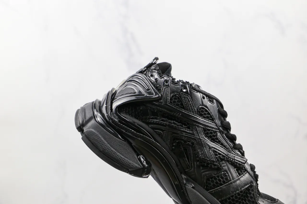 Balenciaga Runner Chaussures Monochrome Noires Chunky 6
