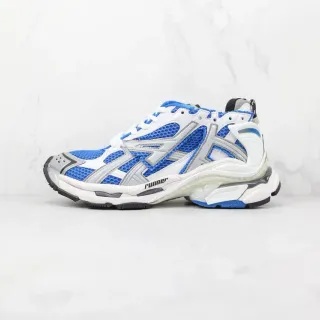 Balenciaga Runner White Blue Silver Chunky Sneakers