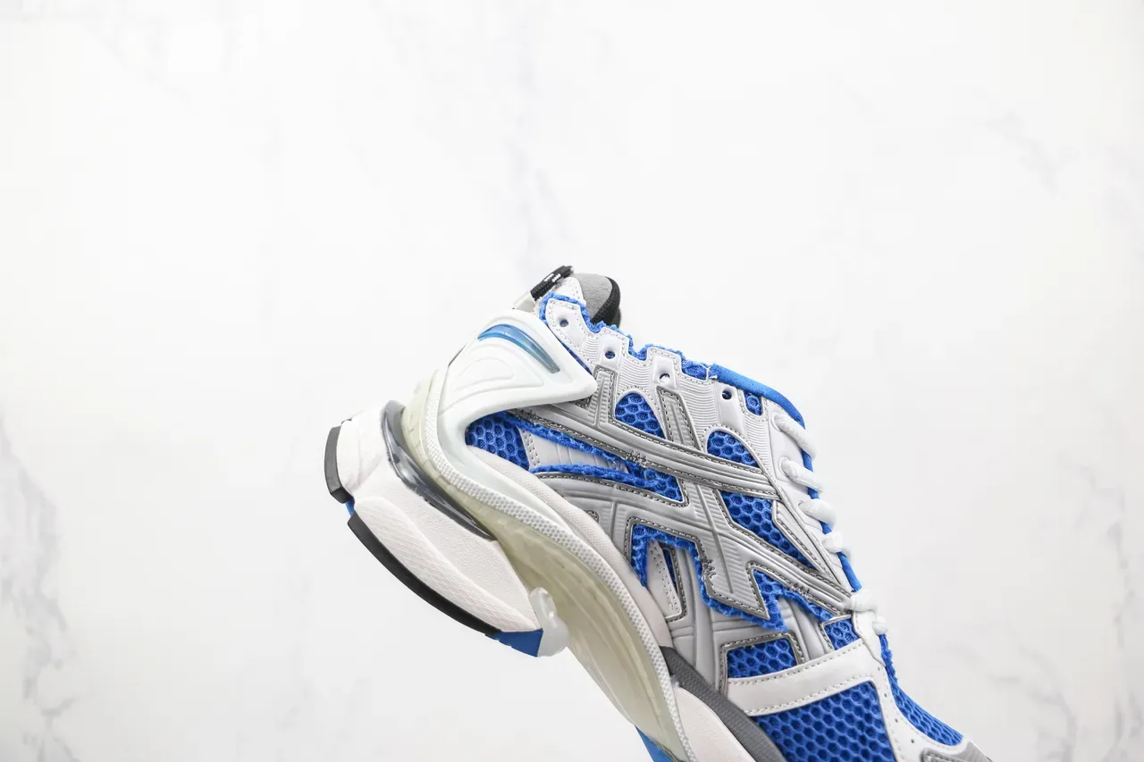 Balenciaga Runner White Blue Silver Chunky Sneakers 5