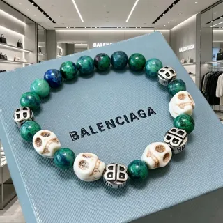 Balenciaga Caveira e BB Logo Pulseira de contas