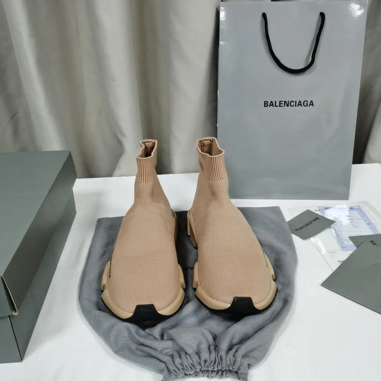 Balenciaga Speed Trainer বেইজ সক-ফিট লাইফস্টাইল স্নিকার্স 7