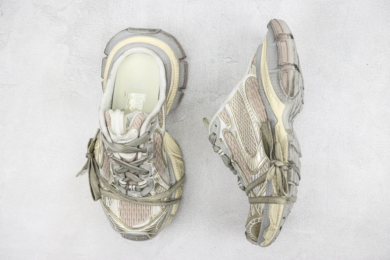 Balenciaga Track Trainer Beige Gray Chunky Sneaker 3