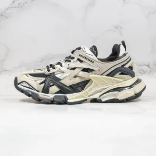 Balenciaga Track Trainer Off-White and Black Chunky Sneakers