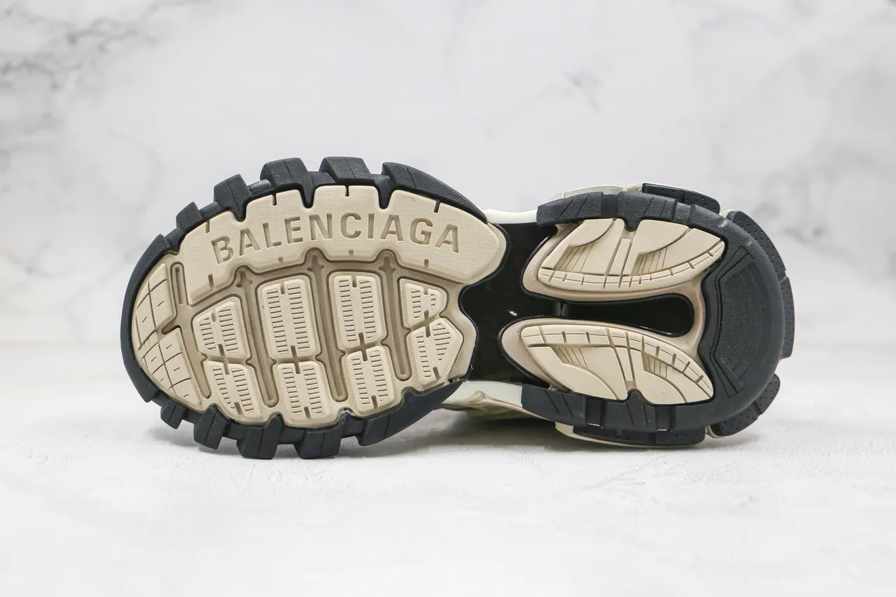 Balenciaga Track Trainer Off-White and Black Chunky Sneakers 2