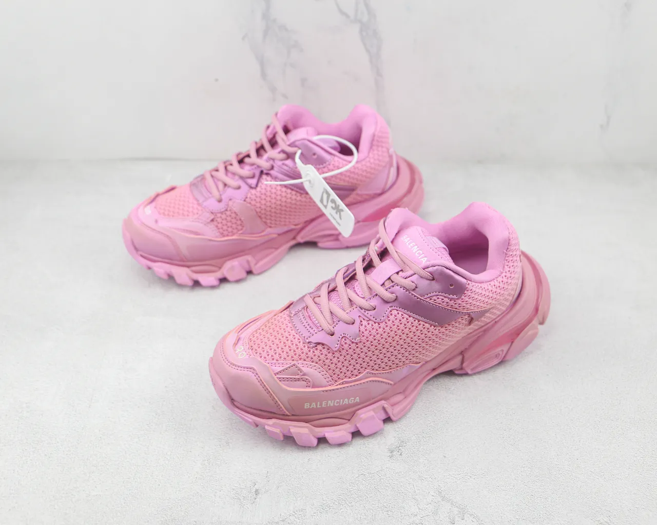 Balenciaga Track Trainer Pink Chunky Sneakers 4