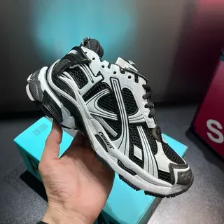 Balenciaga Track Trainer White Black Chunky Sneakers