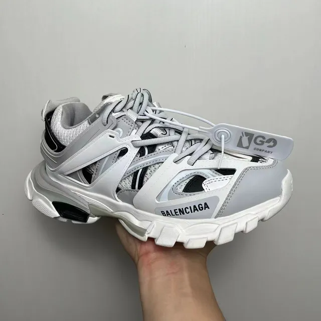 Balenciaga Track Trainer White Gray Black Chunky Sneakers 3