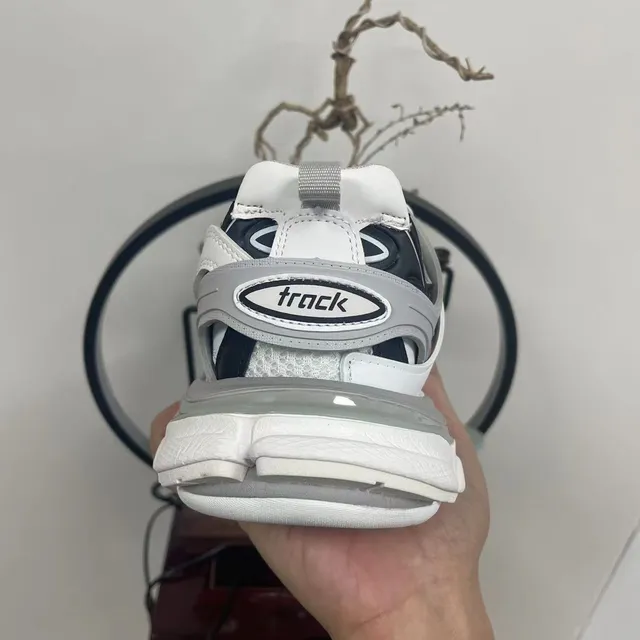 Balenciaga Track Trainer White Gray Black Chunky Sneakers 4
