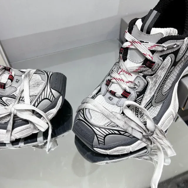 Balenciaga Track Trainer White Gray Black Chunky Sneakers 5