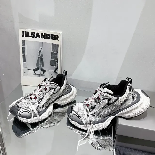 Balenciaga Track Trainer White Gray Black Chunky Sneakers 6