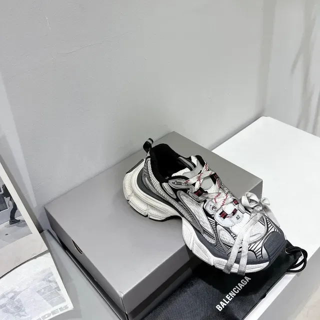Balenciaga Track Trainer White Gray Black Chunky Sneakers 7