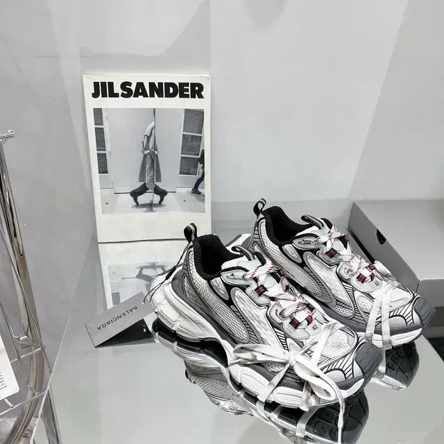 Balenciaga Track Trainer White Gray Black Chunky Sneakers 8
