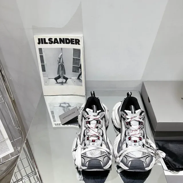 Balenciaga Track Trainer White Gray Black Chunky Sneakers 9