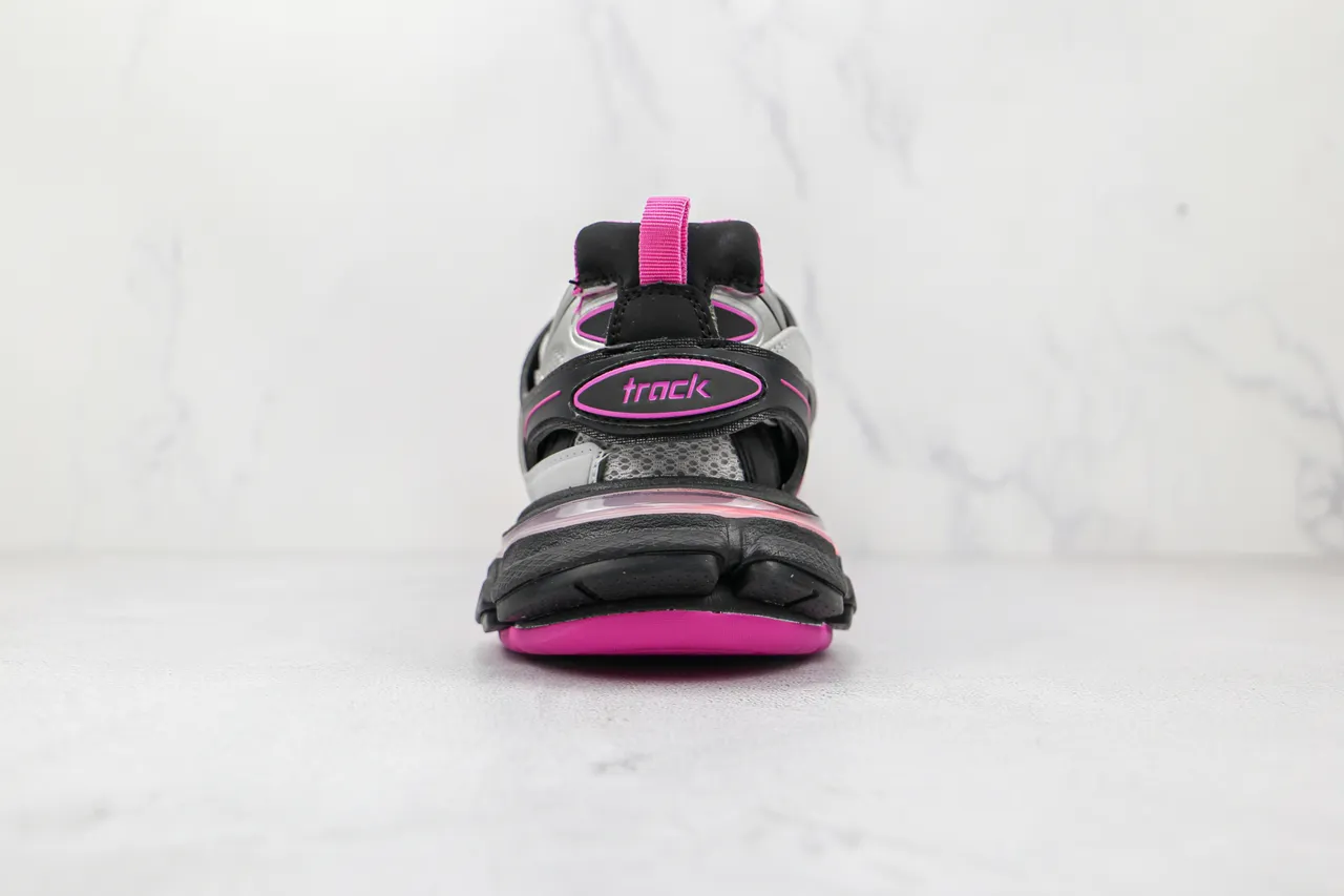 Balenciaga Track Trainer White Pink Black Chunky Sneakers 9