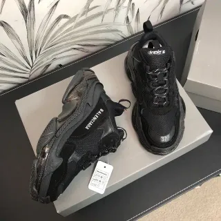 Balenciaga Triple S Black Chunky Sneakers
