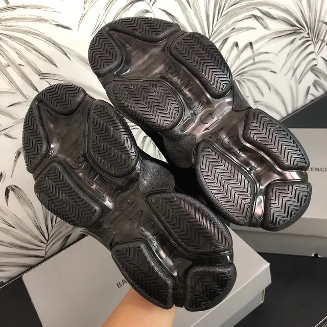 Balenciaga Triple S Black Chunky Sneakers 4
