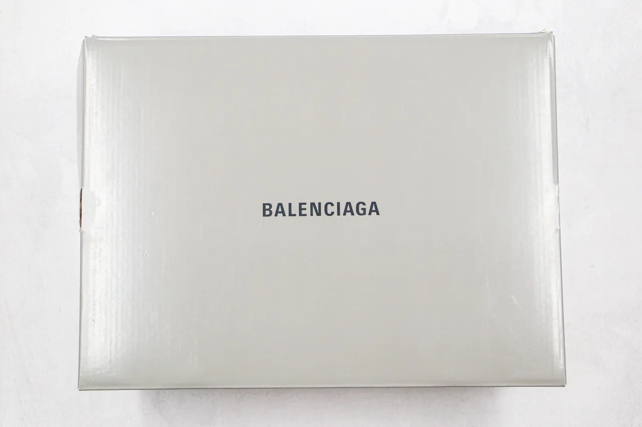 Balenciaga Triple S حذاء رياضي سميك أبيض وأزرق 10