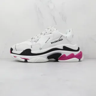Balenciaga Triple S branco preto rosa tênis chunky