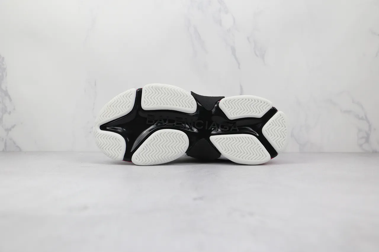 Balenciaga Triple S White Black Pink Chunky Sneakers 4