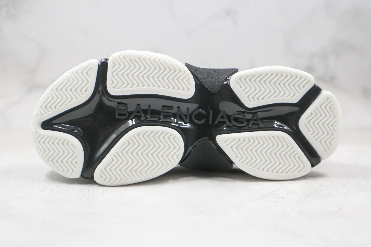 Balenciaga Triple S White Gray Black Chunky Sneakers 3