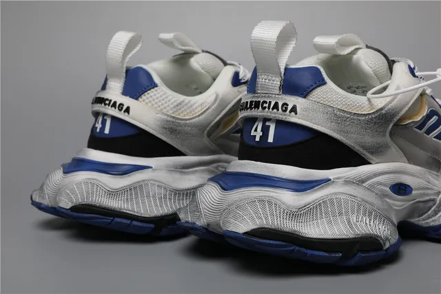 Balenciaga Triple S White Grey Blue Chunky Sneakers 2