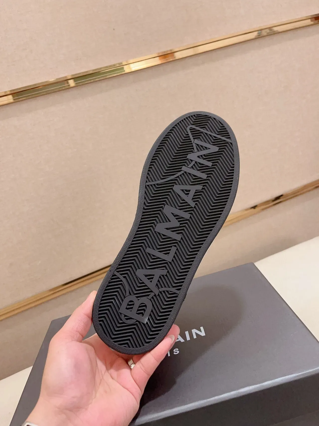 Balmain أحذية رياضية منصة منخفض أبيض رمادي لوحات جلد ثعبان مطبق نمط حياة 9