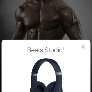 Beats Studio³ Navy Wireless Over-Ear Headphones