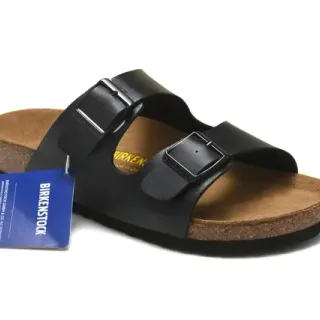 Birkenstock Arizona काले काजुअल सैंडल