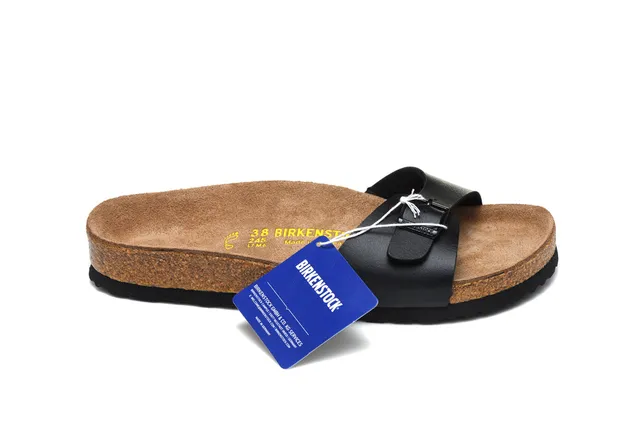 Birkenstock Arizona কালো চামড়ার কাজুয়াল স্যান্ডাল 2