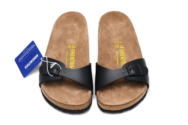 Birkenstock Arizona কালো চামড়ার কাজুয়াল স্যান্ডাল 3