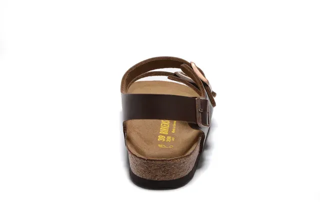 Birkenstock Arizona বাদামি চামড়া ক্যাজুয়াল স্যান্ডেল 3