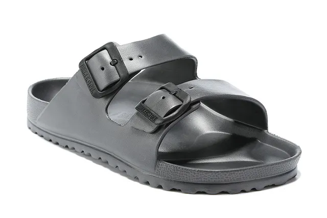 Birkenstock Arizona 磨砂灰色休闲凉鞋 4