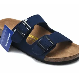Birkenstock Arizona Navy Suede कैजुअल सैंडल