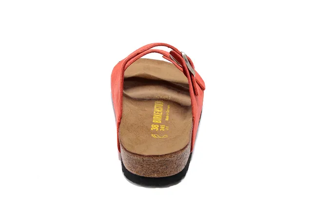 Birkenstock Arizona Sandalias casuales de ante naranja 3