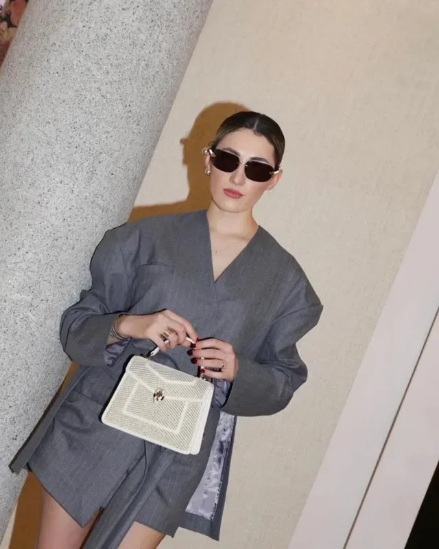 Bottega Veneta Sac Mini Structuré Noir 7