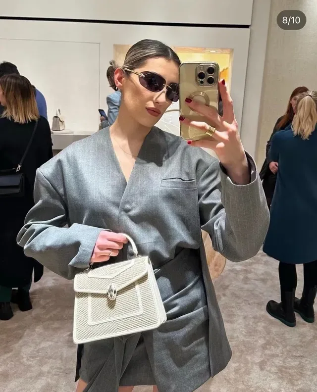 Bottega Veneta Sac Mini Structuré Noir 8