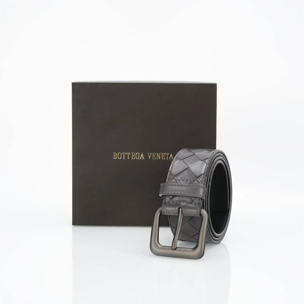 Bottega Veneta Cassette Intrecciato চামড়ার বেল্ট 6