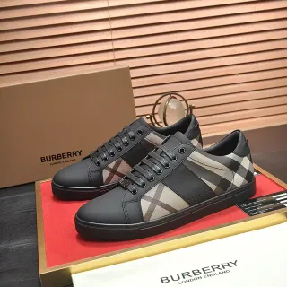 Burberry House Check Panel Sneakers Lifestyle Noir