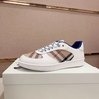 Burberry House Check White and Navy Lifestyle Sneakers