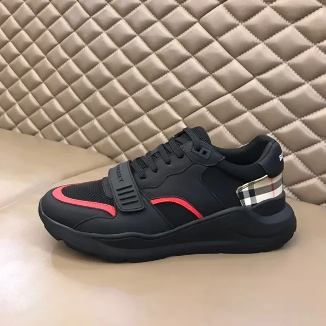 Burberry Knight Black Red Check Lifestyle Sneakers 8