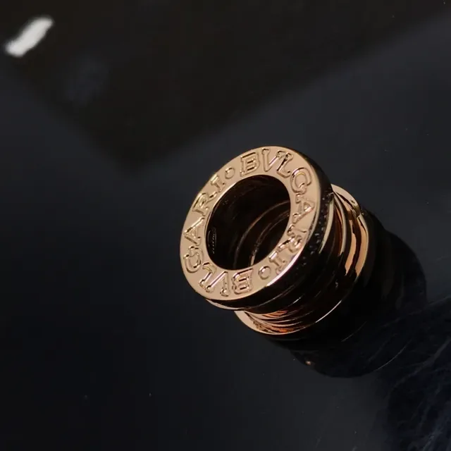 Bvlgari B.zero1 玫瑰金 镶钻 相连戒指 项链 4
