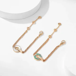 Bvlgari B.zero1 Rose Gold Tone Enamel and Mother-of-Pearl Bracelets