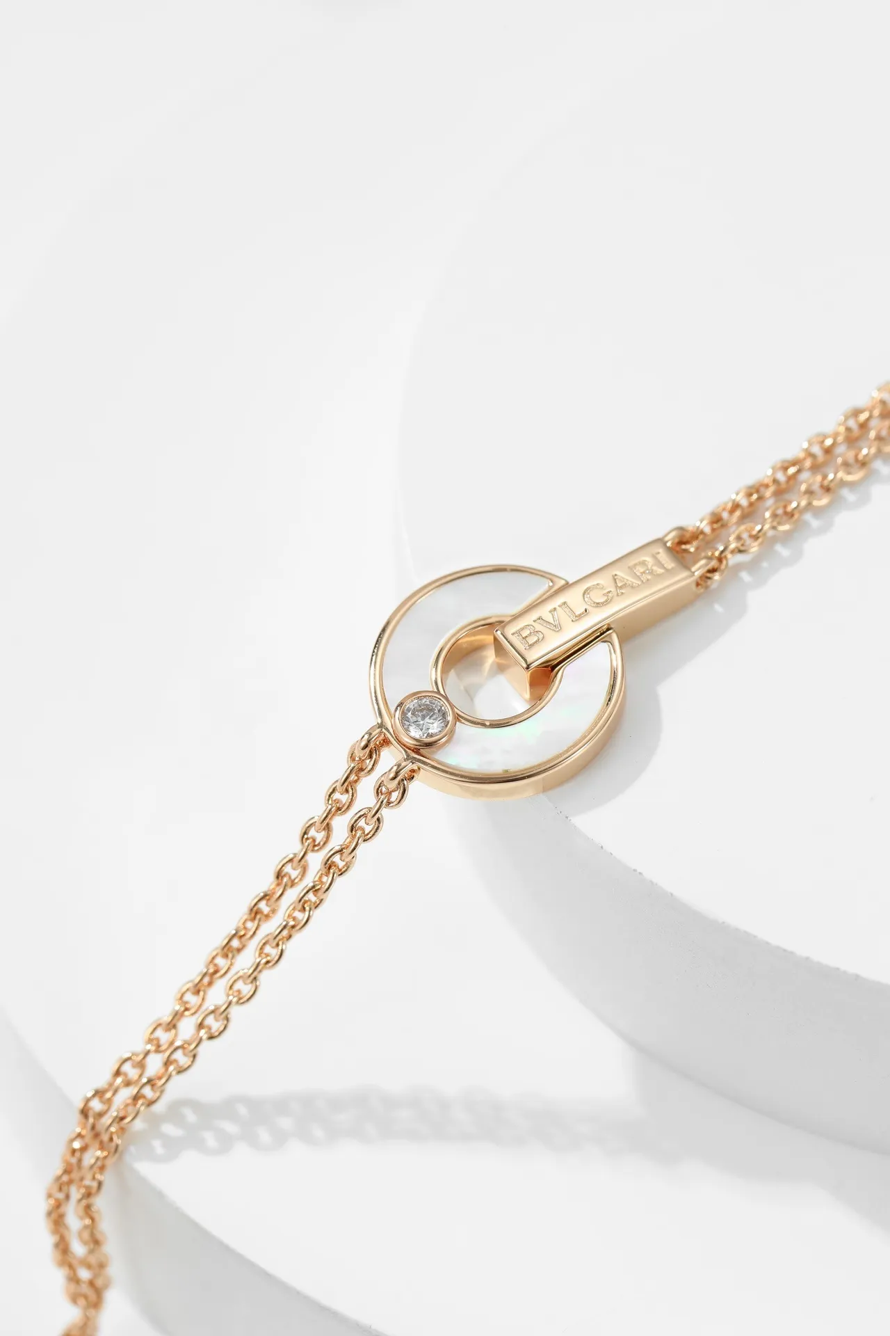 Bvlgari B.zero1 Ton Or Rose Émail et Mère-de-perle Bracelets 2