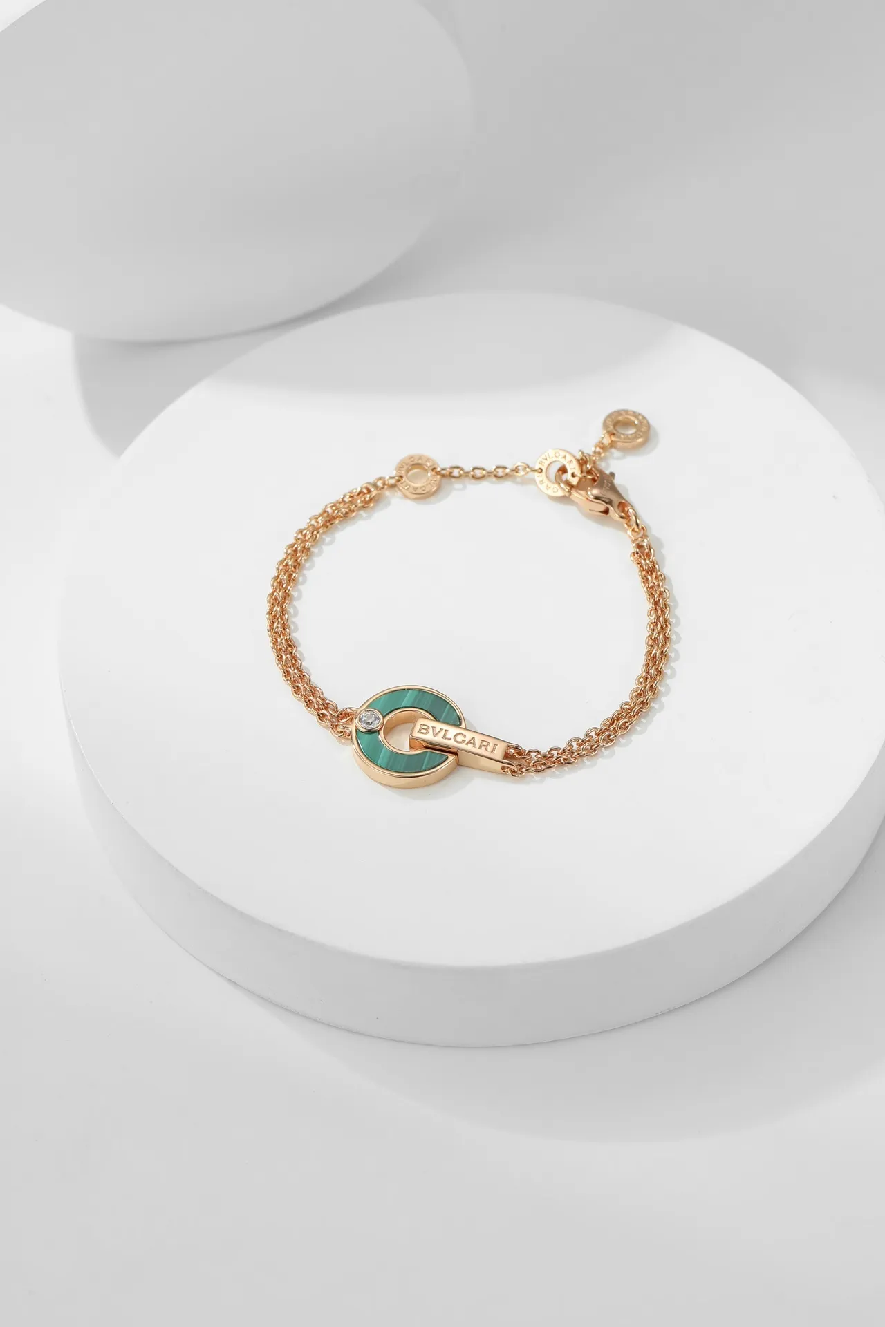Bvlgari B.zero1 Ton Or Rose Émail et Mère-de-perle Bracelets 5