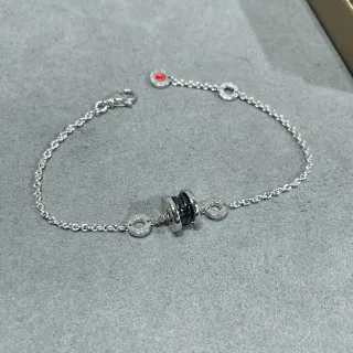 Bvlgari B.zero1 Silver and Black Ceramic Bracelet